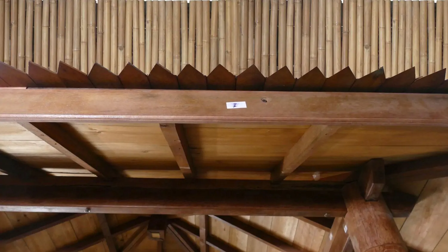  Product image 3 of the product “Gazebo 420x414x410cm Model1, only in Bankirai, with a fence on three sides. ”